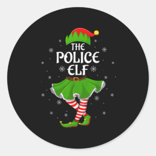 Adesivo Polícia Elf Famílias Raparigas de Natal Mulheres E