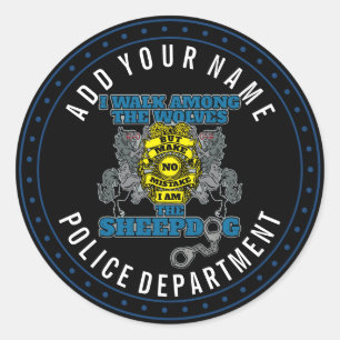 Adesivo Polícia eu sou o Sheepdog