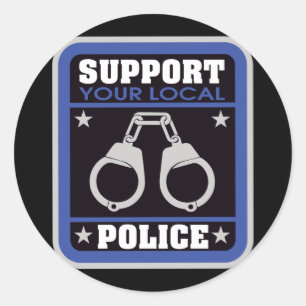 Adesivo Polícia local do apoio
