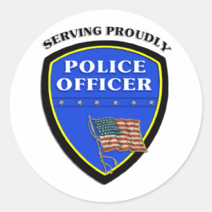 Adesivo Polícia que serve orgulhosa