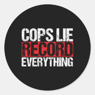 Adesivo Policiais Registram Todos Os Ativistas Da Polícia 