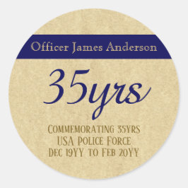 Adesivo Policial aposentado, Thin Blue Line, personalizado