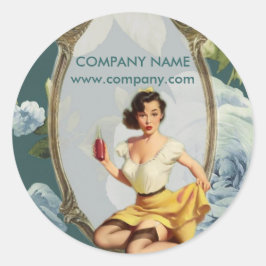 Adesivo Policial Cosmetólogo do Pin Up Girl