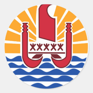 Adesivo Polinésia Francesa PF