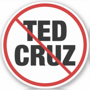 Adesivo Política Anti Ted Cruz Democrata do Texas