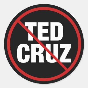 Adesivo Política Negra Anti Ted Cruz Democrata do Texas