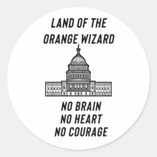 Adesivo Political Satire: The Orange Wizard’s Capitol