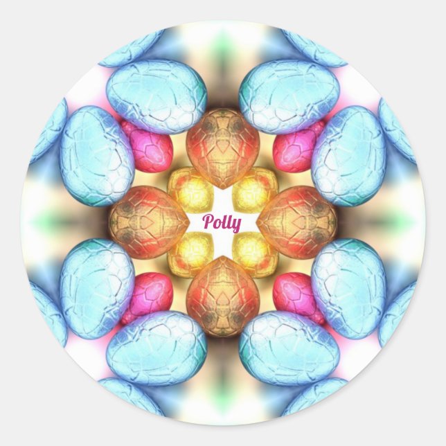Adesivo POLLY PÁSCOA ~WOW! Ovos bonito para Páscoa (Frente)
