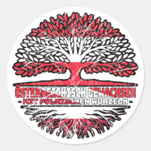 Adesivo Polnisch Österreichisch Österreich Baum