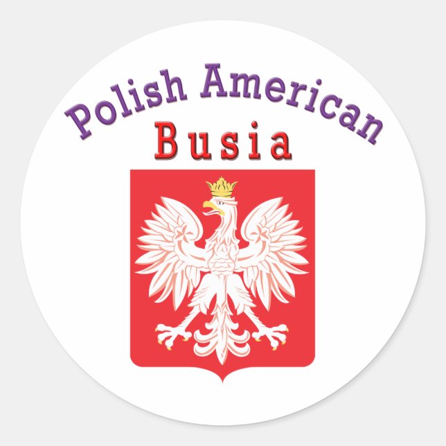 Adesivo Polonês Americano Busia (Frente)