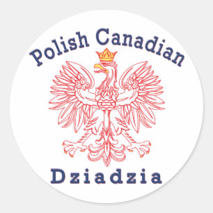 Adesivo Polonês Canadense Eagle Dziadzia