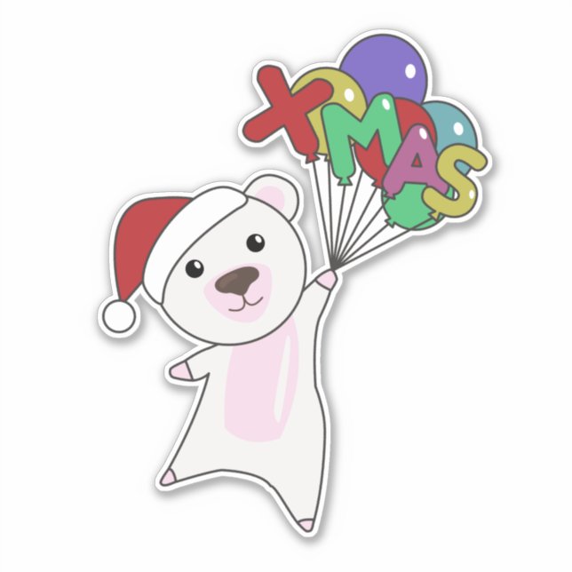 Adesivo Polonês de Natal - Animais de inverno da neve Pola (Frente)