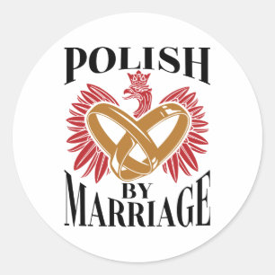Adesivo Polonês Por Casamento Esposa Polonesa Marido