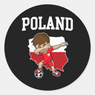 Adesivo Polônia Futebol Dabbing Futebol Polska Crianças Po