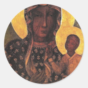 Adesivo Polônia Negro Madonna Nossa Senhora De Czestochow