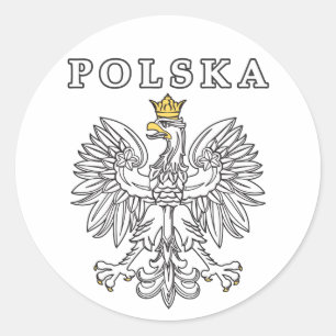 Adesivo Polska com Eagle polonês