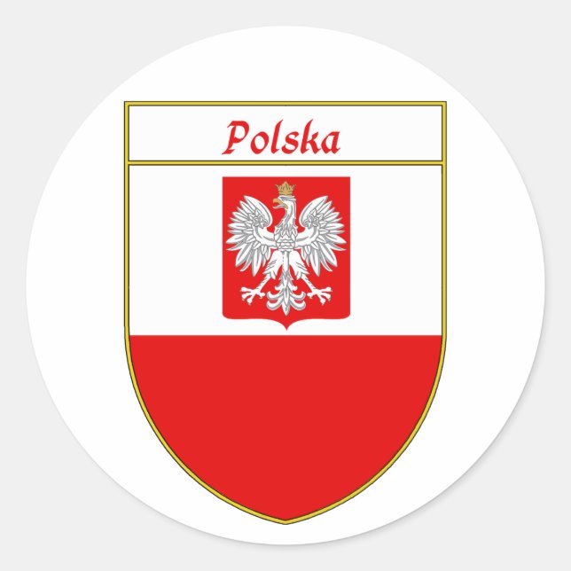 Adesivo Polska Flag Shield (Frente)