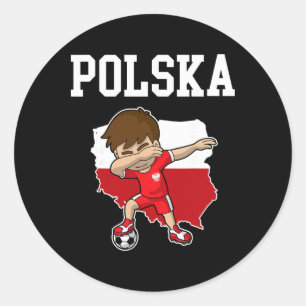 Adesivo Polska Futebol Polônia Polonês Dabbing Futebol