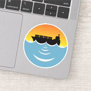 Adesivo poluição sonora dos oceanos