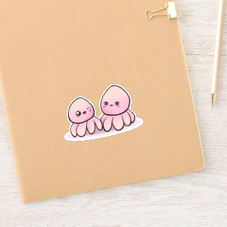 Adesivo polvo kawaii, mãe e filho