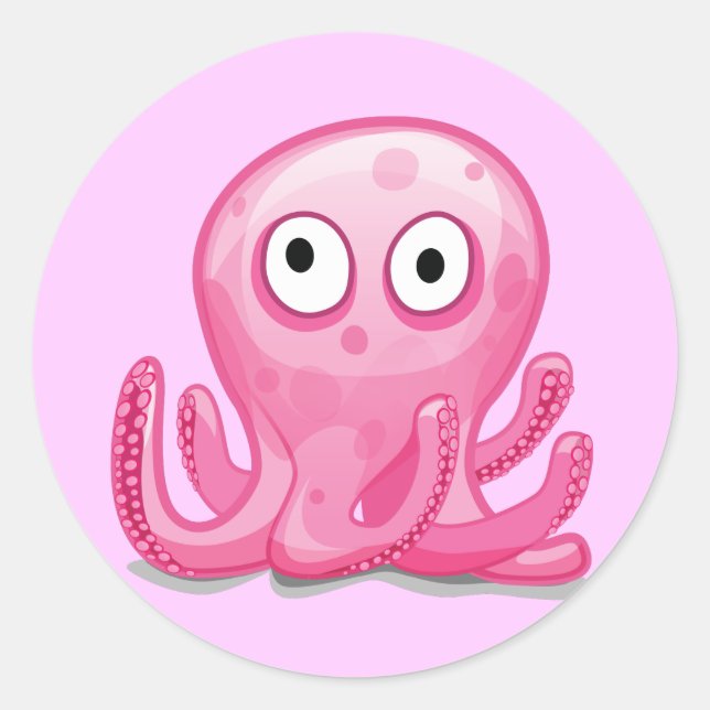Adesivo polvo rosa bobo fofo (Frente)