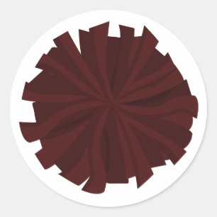 Adesivo Pom Cheerleader Maroon