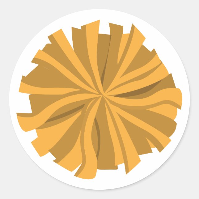 Adesivo Pom De Cheerleader Amarelo (Frente)