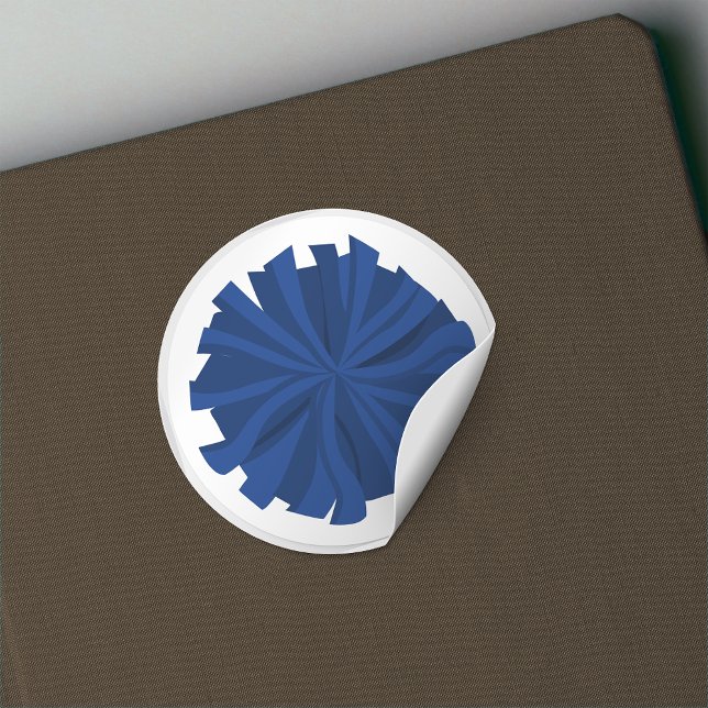 Adesivo Pom De Cheerleader Azul (Criador carregado)