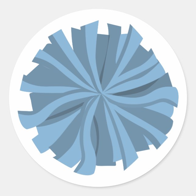 Adesivo Pom Pom Cheerleader Azul Pó (Frente)