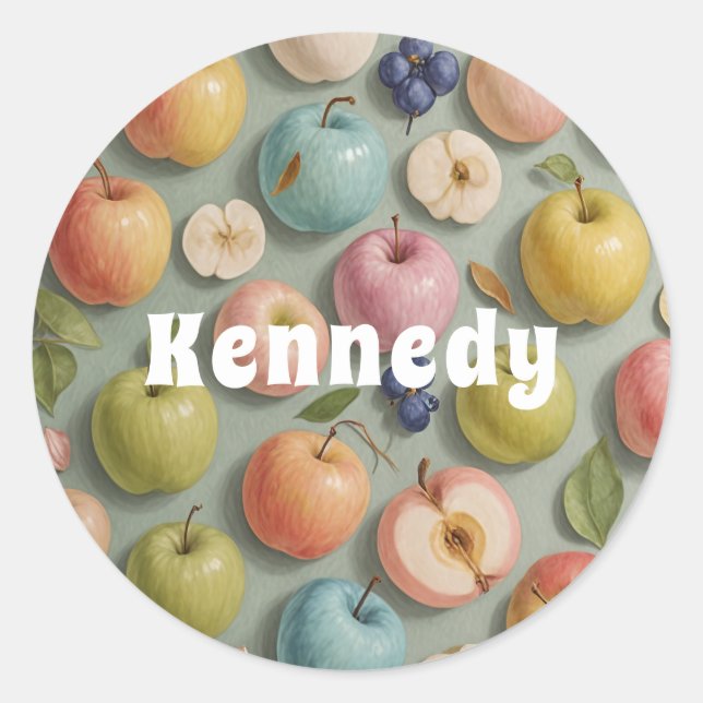 Adesivo Pomar Whimsy: Fruta de Pastel (Frente)