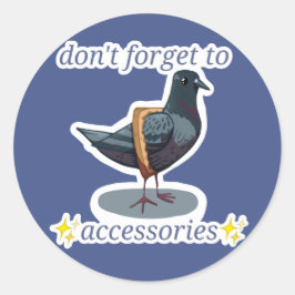Adesivo pombo da moda