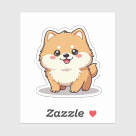 Adesivo Pomerânia charmosa, Kawaii Whimsy, pequena