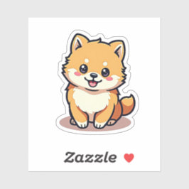 Adesivo Pomeraniana Whimsical, Brilho e Beaming, Pequeno