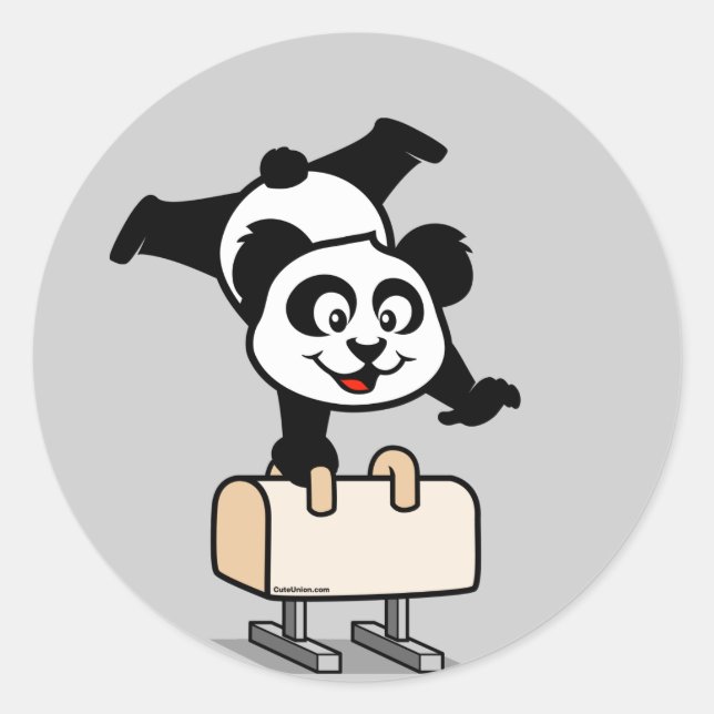 Adesivo Pommel Horse Panda (Frente)