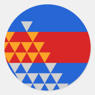 Adesivo Pomo Indian Flag símbolo étnico americano nativo