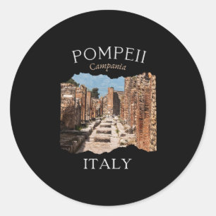 Adesivo Pompeia Itália Souvenir Turístico Europa Férias Ro