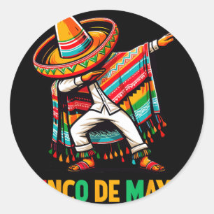 Adesivo Poncho Mexicano Dabbing Cinco De Mayo Festa 5