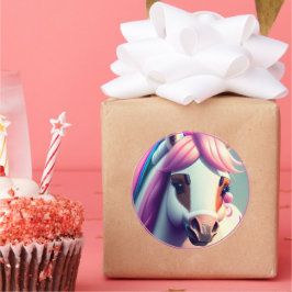 Adesivo Pôneo Espirituoso 3D Bonito 2