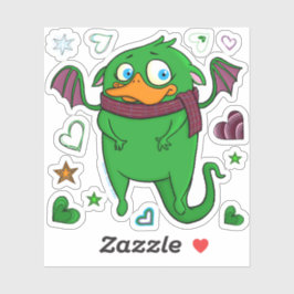 Adesivo Ponha o monstro, adesivo.