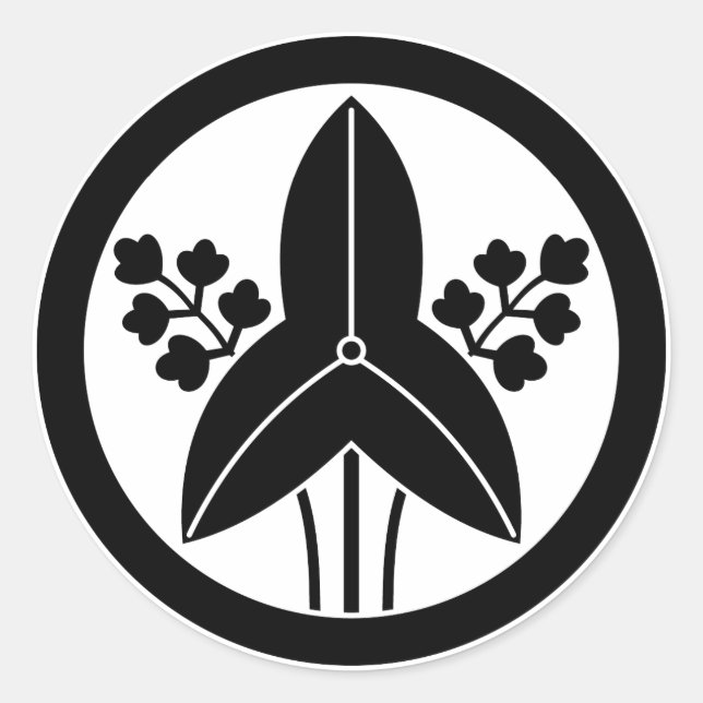 Adesivo Ponta de seta de pé em círculo (Frente)