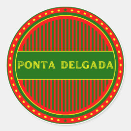 Adesivo Ponta Delgada City Emblem – Portuguese Identity