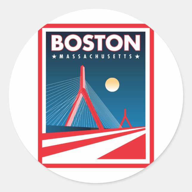 Adesivo Ponte Boston Zakim (Frente)