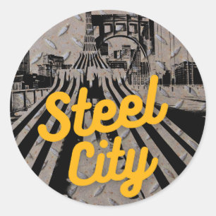Adesivo Ponte de Pittsburgh Steel City Skyline Pennsylvani