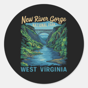 Adesivo Ponte do Parque Nacional New River Gorge Rafting C