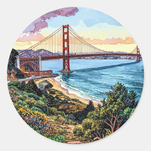 Adesivo Ponte Golden Gate de São Francisco (Frente)