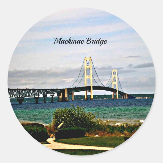 Adesivo Ponte Mackinac, Ilha Mackinac (Frente)