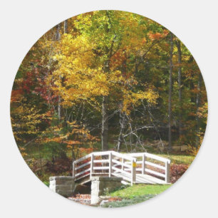 Adesivo Ponte Seven Springs Fall I Paisagem de Outono