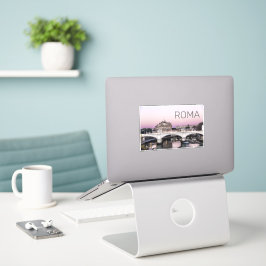 Adesivo Ponte Sunset de Castel Sant'Angelo, Itália, Roma