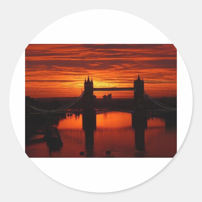 Adesivo Ponte Torre de Londres em Daybreak (Frente)
