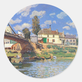 Adesivo Ponte Villeneuve-la-Garenne por Alfred Sisley